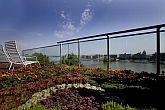 Panoramic view from the suite of Lanchid 19 Hotel in Budapest